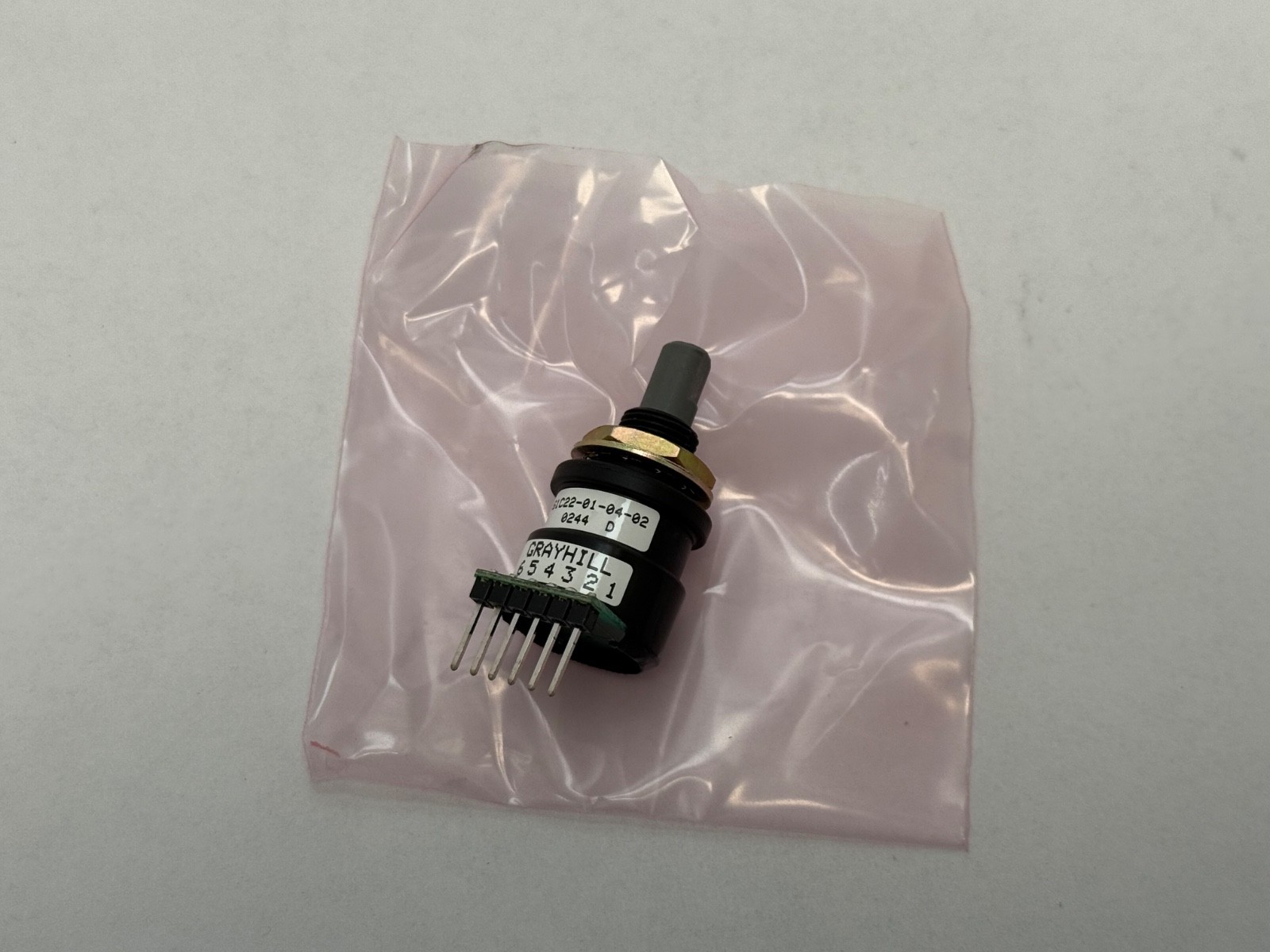 Grayhill 61C22-01-04-02 Optical Encoder Rotary Incremental Push Button