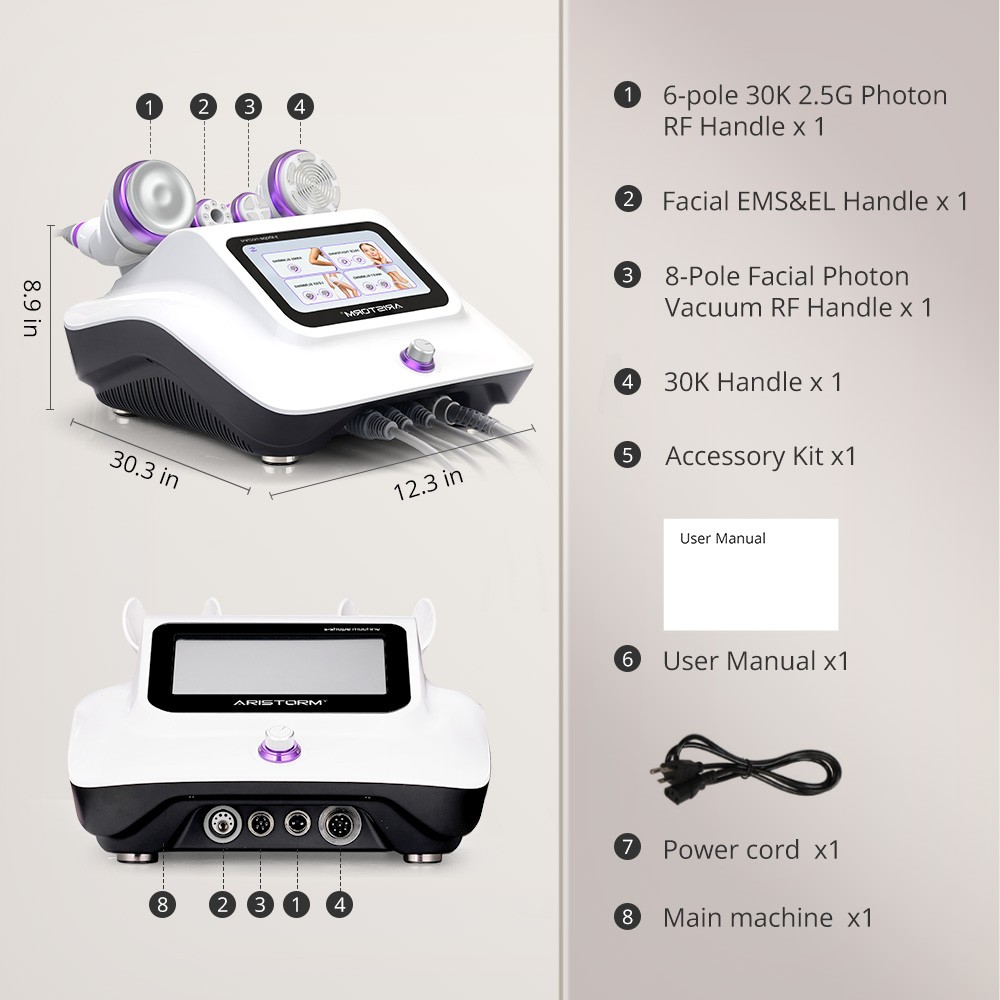 Premium 4 in1 Beauty Machine for Facial Skin Elasticity & Silhouette Enhancement