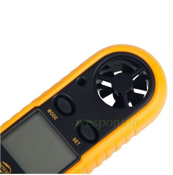 LCD Speed Wind Meter Scale Digital Temperature Anemometer Thermometer