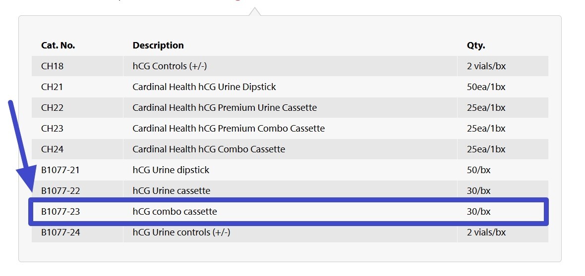 NEW 30-PACK Cardinal hCG Rapid Pregnancy Test Combo Urine Serum Cassette EXP ’26