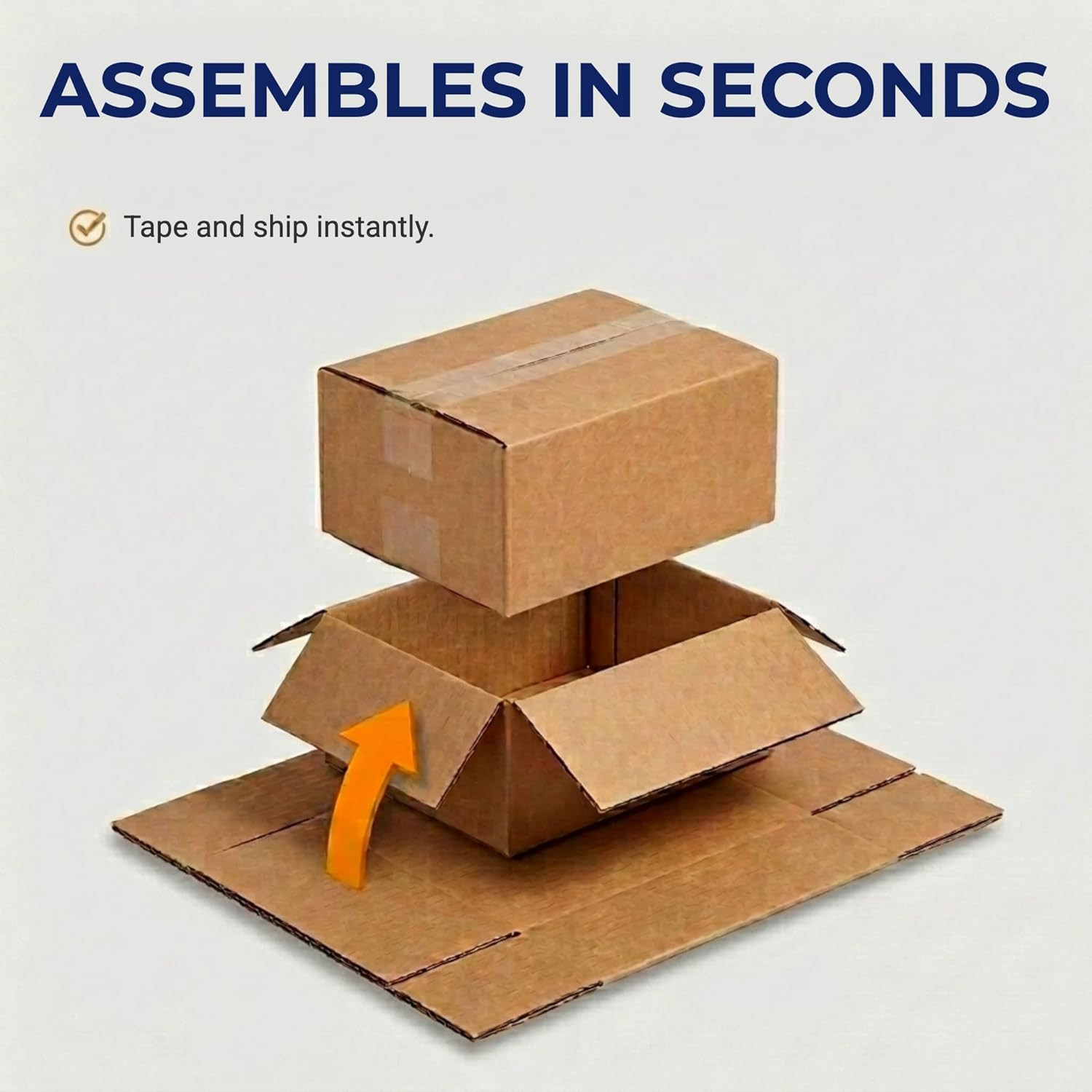 Medium Shipping Boxes 12″L x 9″W x 4″H, 25-Pack, Corrugated Cardboard