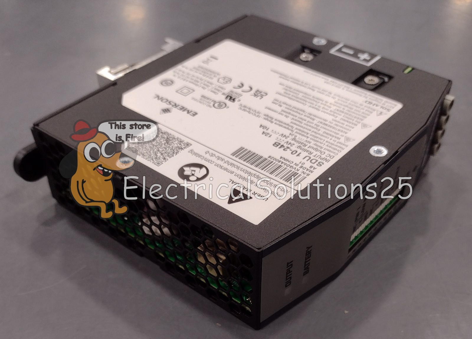 New Emerson SDU10-24B 24V 10A 240VA DIN Rail DC UPS – Free Shipping