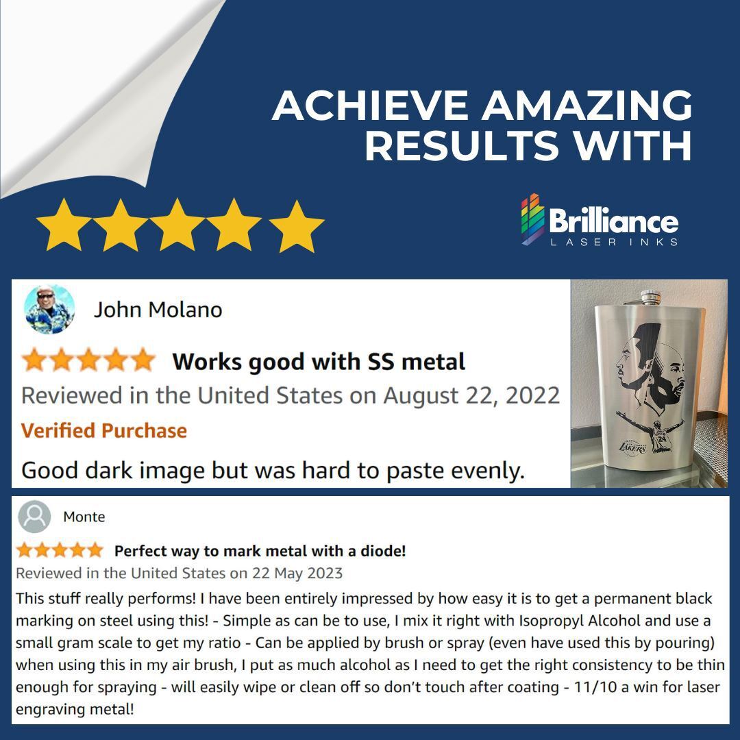 Black Metal Liquid Ready – Laser Marking Powder.