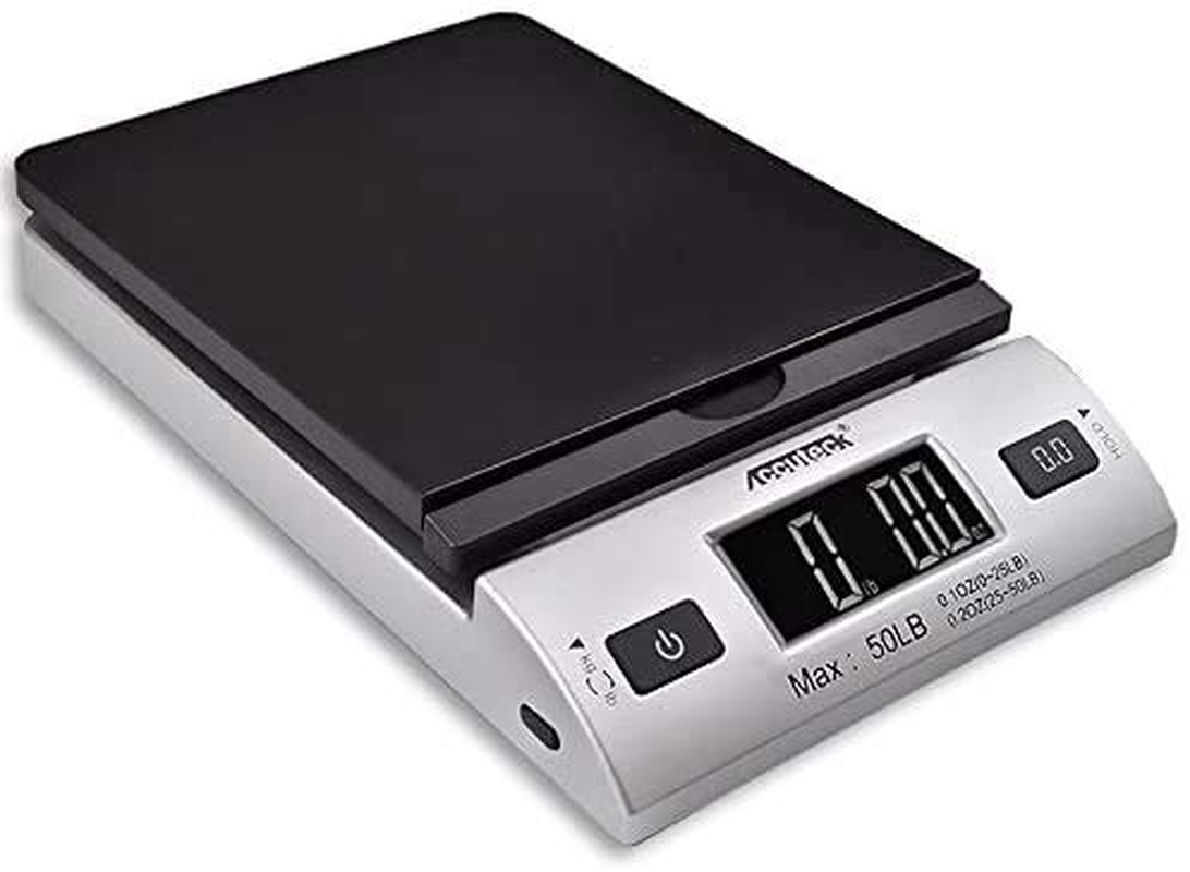 DIGITAL POSTAL SHIPPING SCALE High Accuracy AC Adapter Mail Package Box 50 LBS