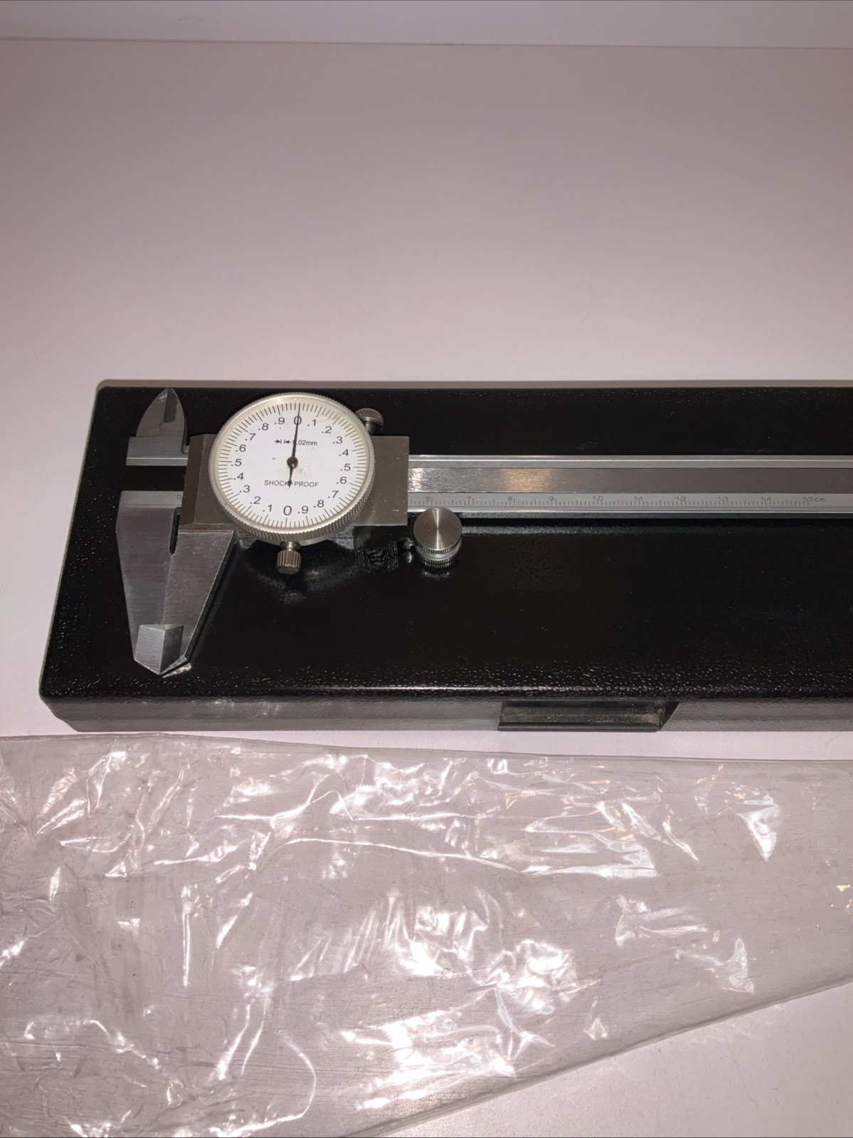 6” 150mm Dial Caliper 0.02mm Shock Proof Stainless Steel w/ Case Metric