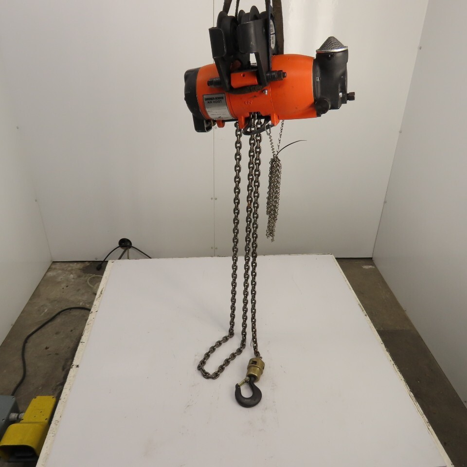 Gardner Denver P2TA11LREL010AAA11 1100LB .55 Ton Air Chain Hoist 10′ Lift 34FPM