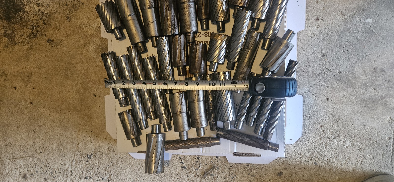 1 lot of Hougen annular cutters All sizes and lengths over 60 bits and pins