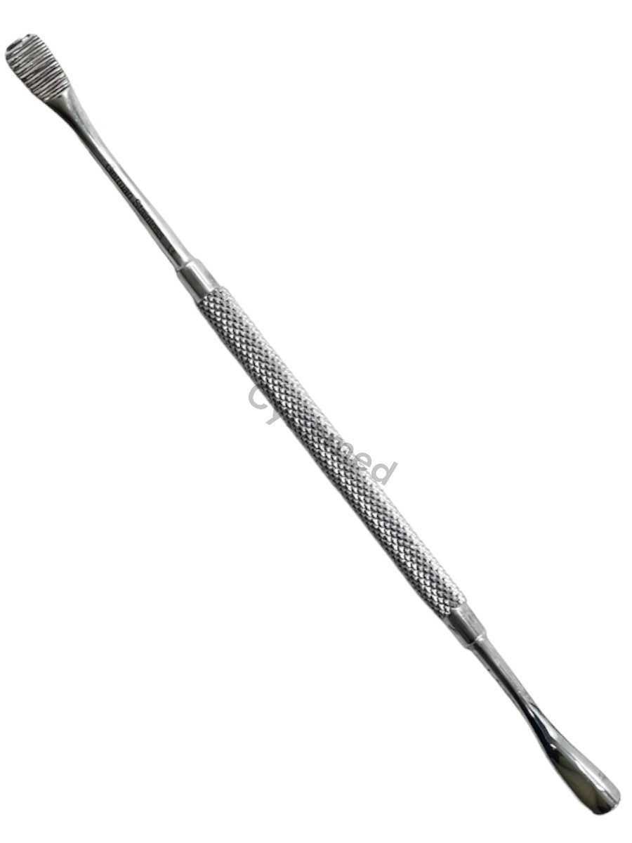 Howard Bone File #12 Double-Ended with Knurled Grip Dental Stainless Steel Tools