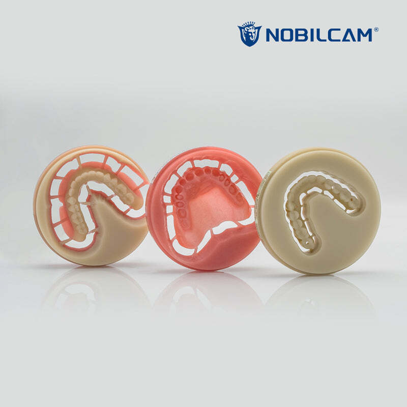 NOBILCAM Pink PMMA Disc Block