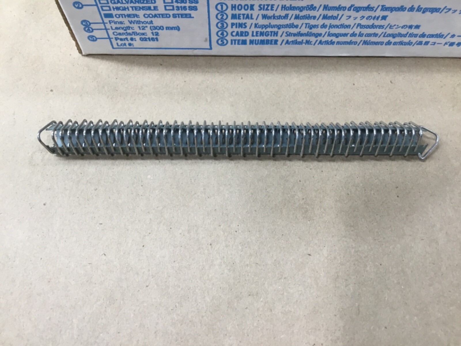 Box Of 24 Clipper C1G6 Belt Fasteners 6″ Without Pins 02072 Galvanized #20G86RM