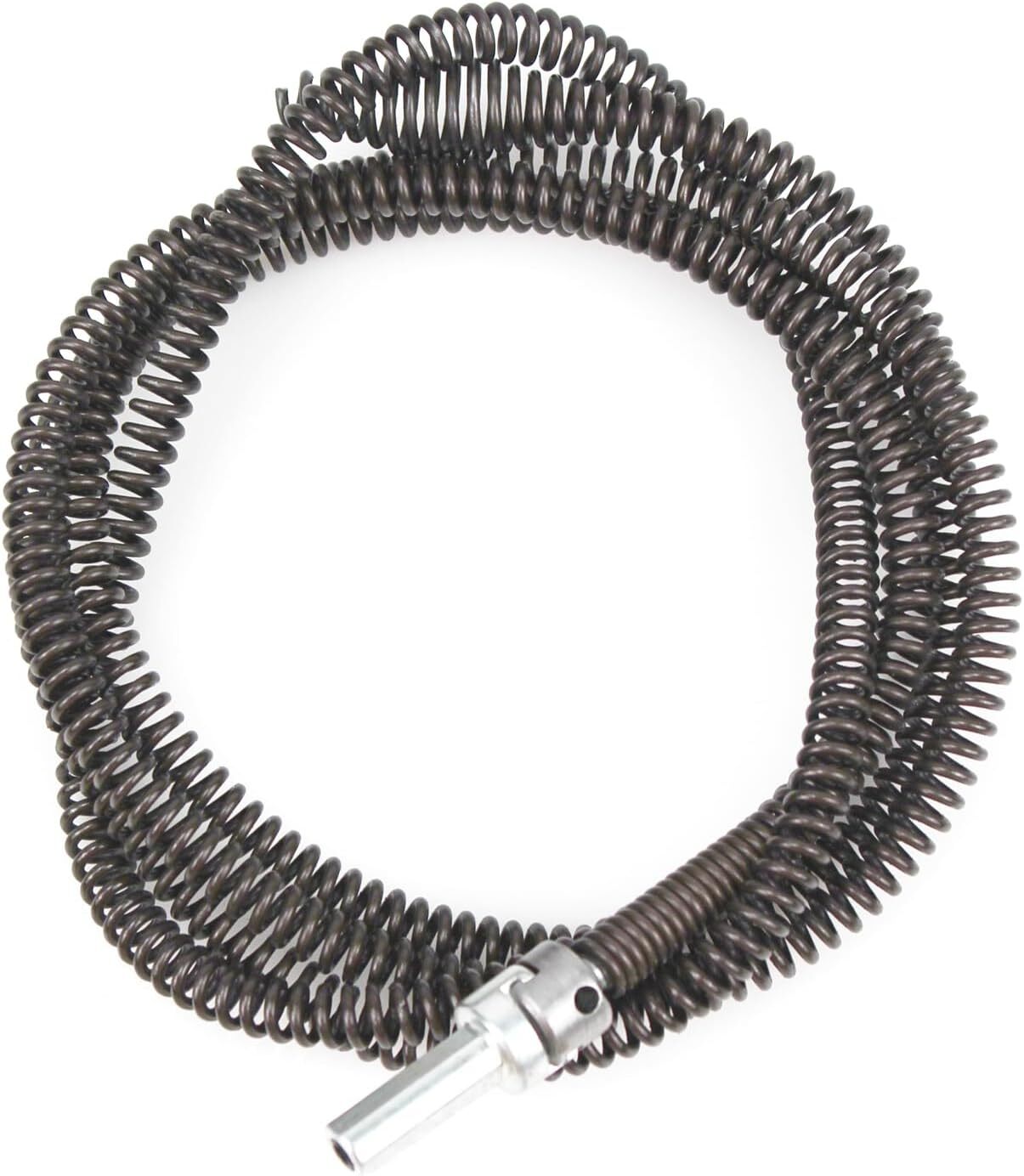 Drill Snake for Plumbing 6.5Ft Drain Snake Cable with Drill Connector Flexible A