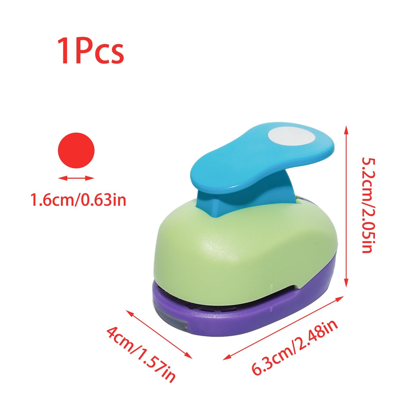 0.63 Inch 16mm Circle Hole Punch For Craft Paper Shapes Scrapbook DIY Arts