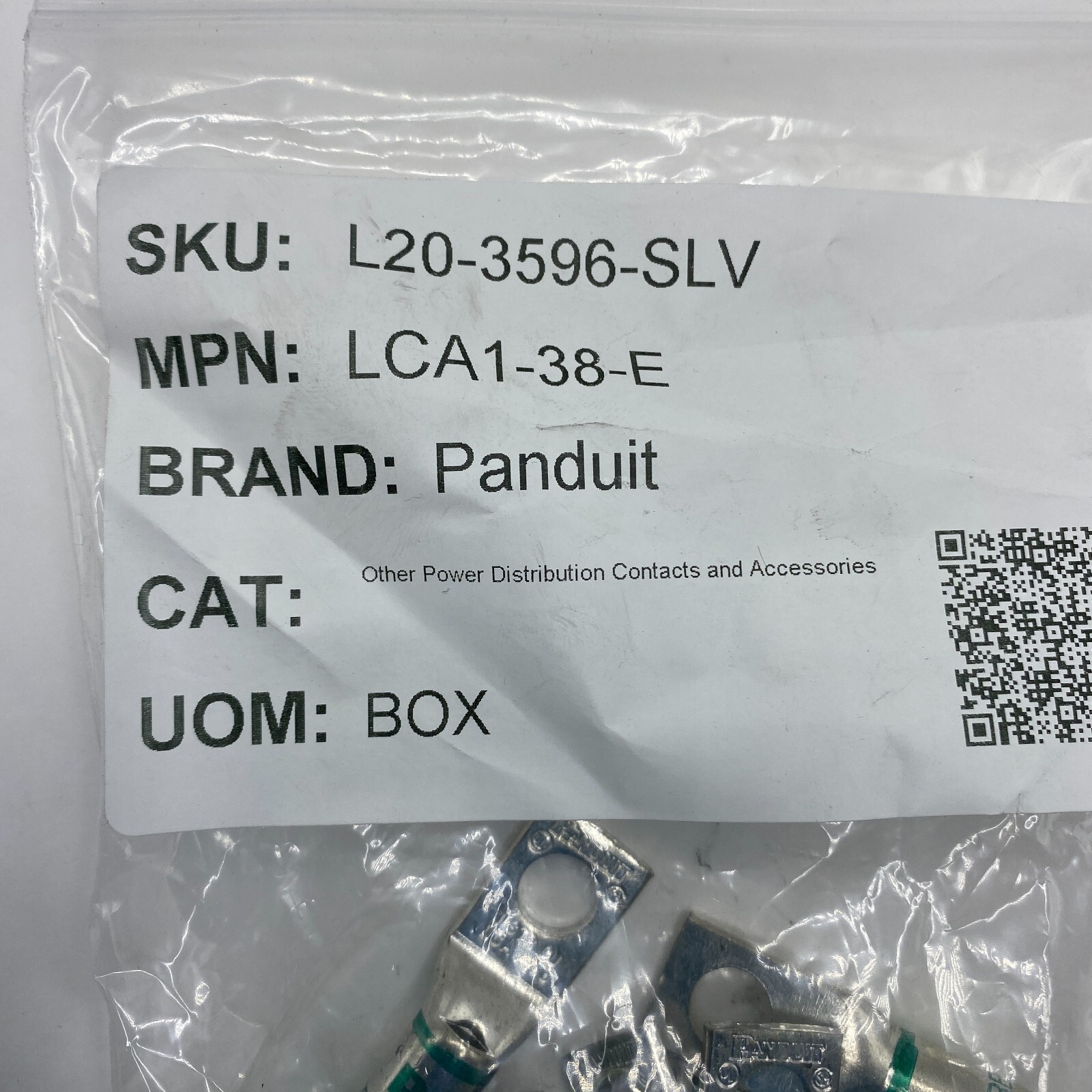 PANDUIT LCA1-38 COPPER COMPRESSION LUG 1 HOLE, 1 STR CU, LCA138