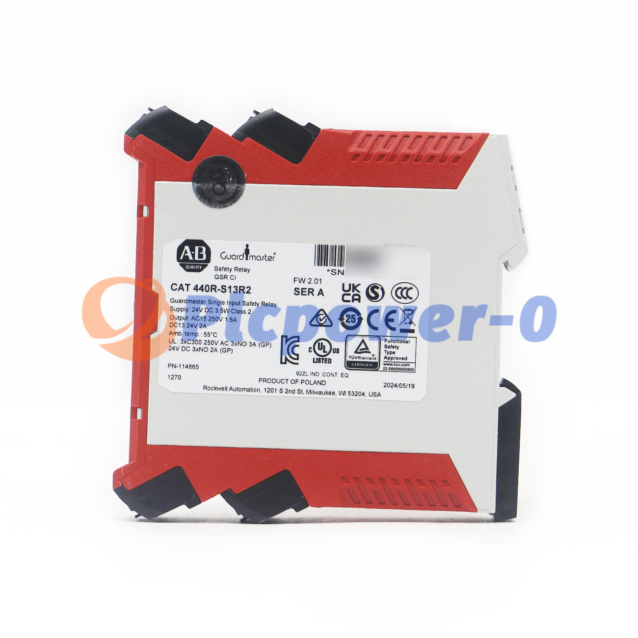 NEW Allen-Bradley Monitoring Safety Relay Guardmaster Single Input 440R-S13R2
