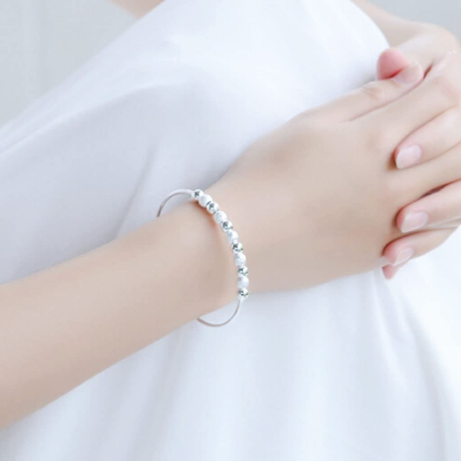 Sterling Silver Bangle Bracelets for Women, Handmade Bracelet for Women, Grea…