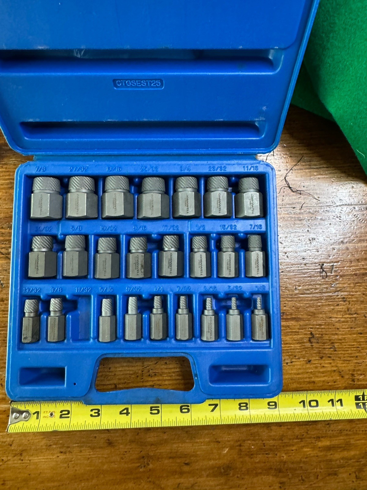 Cornwell Tools 24 Piece Screw Extractor Set, Model CTGSEST25, SAE, with Box