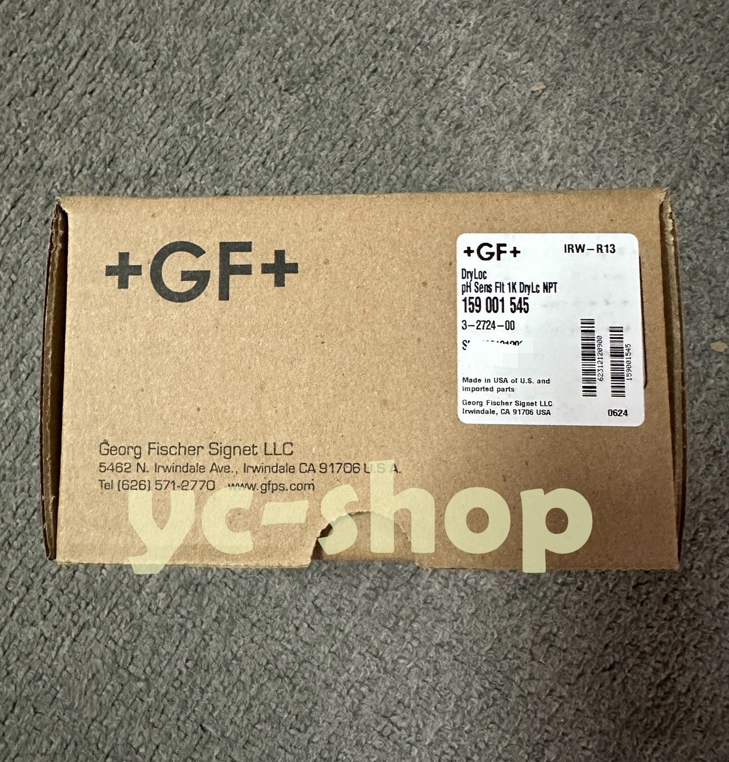 New GF 3-2724-00 159001545 PH probe electrode Fast Shipping via FedEx or DHL