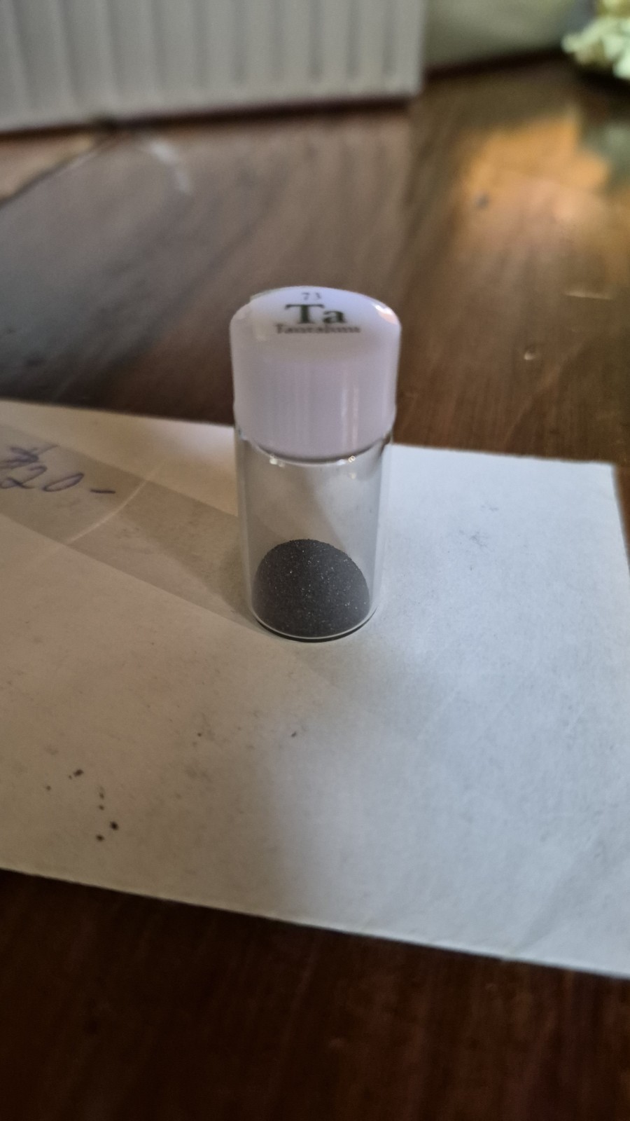 Luciteria Science Tantalum Element Sample 5.80g Glass Vial 15-1g Vials»Ta 73″