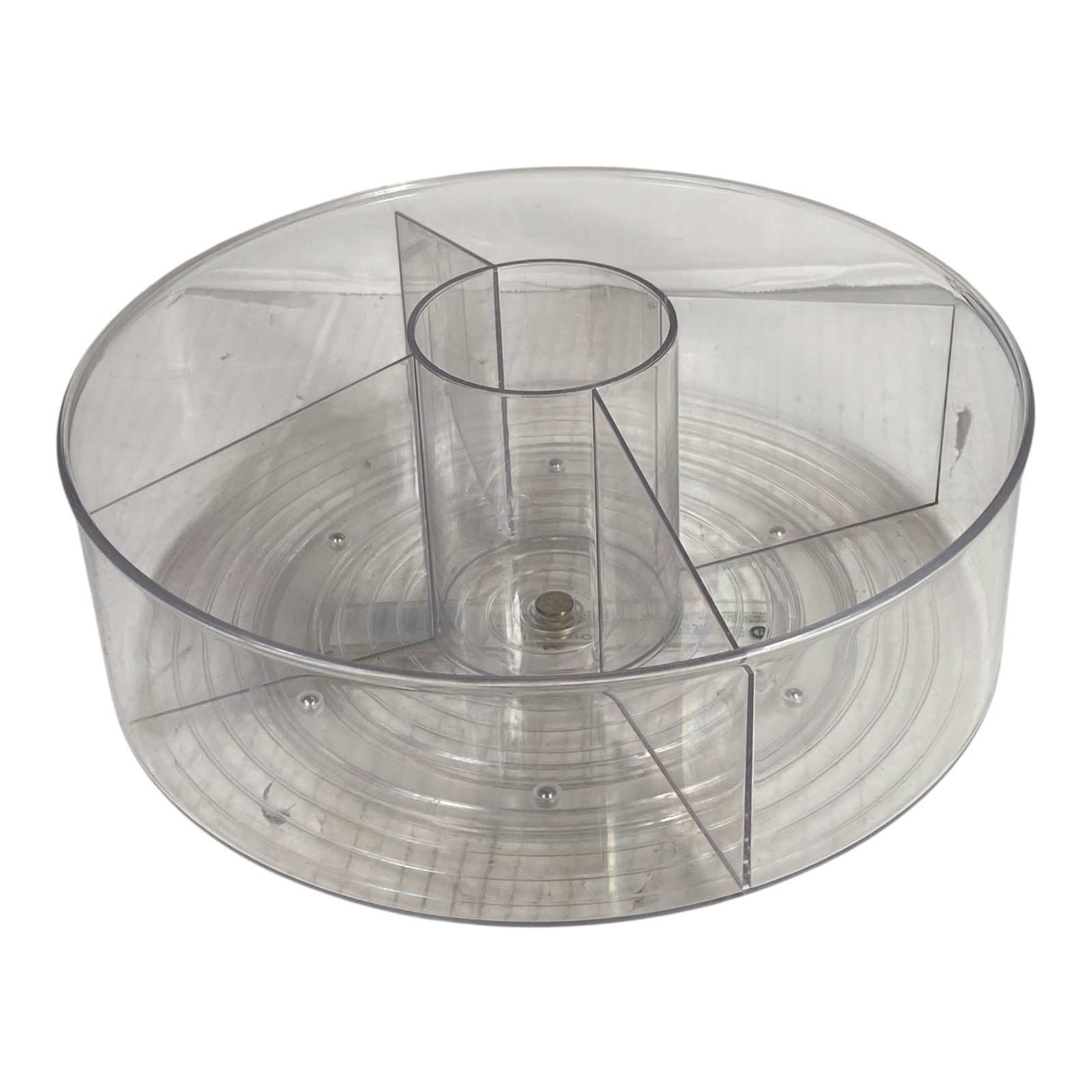 iDesign Recycled Plastic Lazy Susan Turntable Organizer 11 Inch, Clear