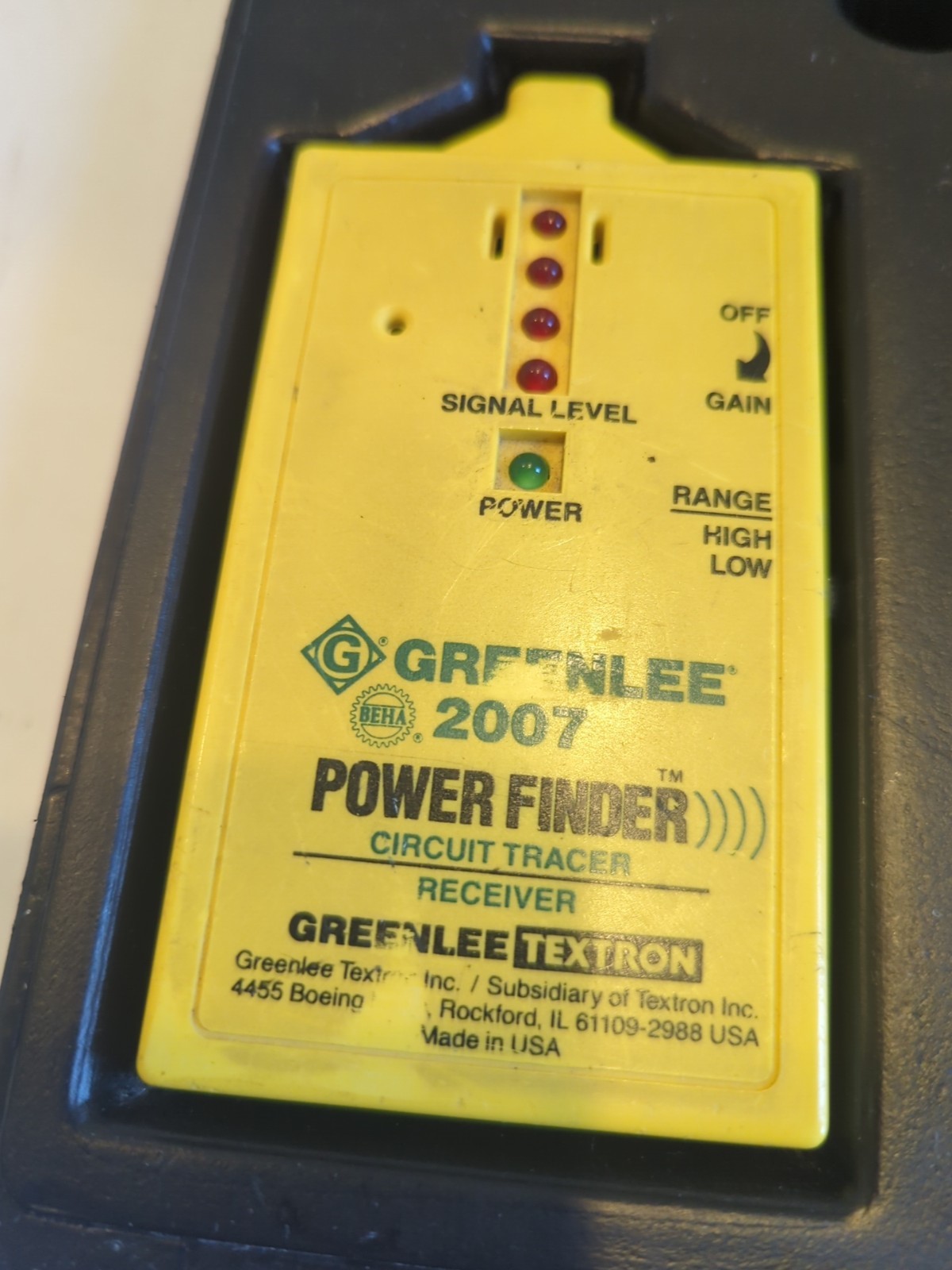 GREENLEE 2007 POWER FINDER Circuit Tracer “Good Condition, Normal Wear”