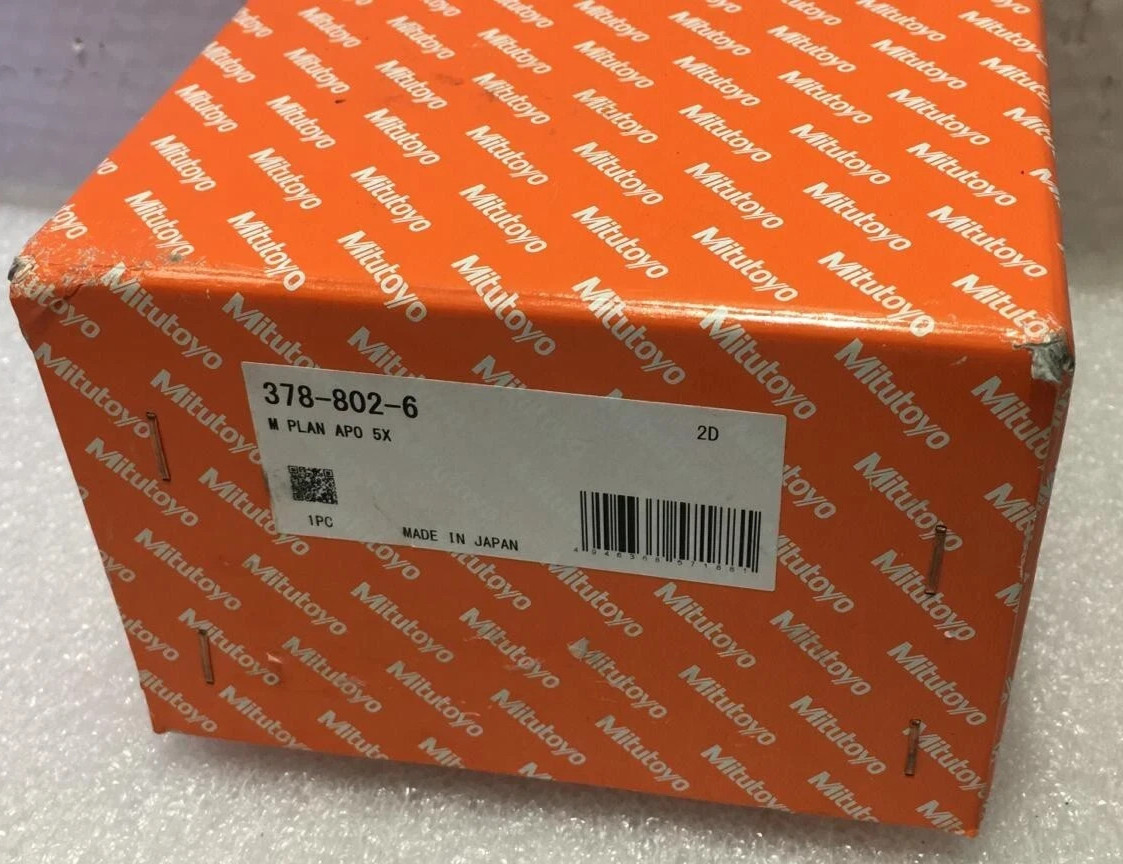 BRAND NEW Mitutoyo 378-802-6 M PLAN Apo 5 X 0.14 f=200