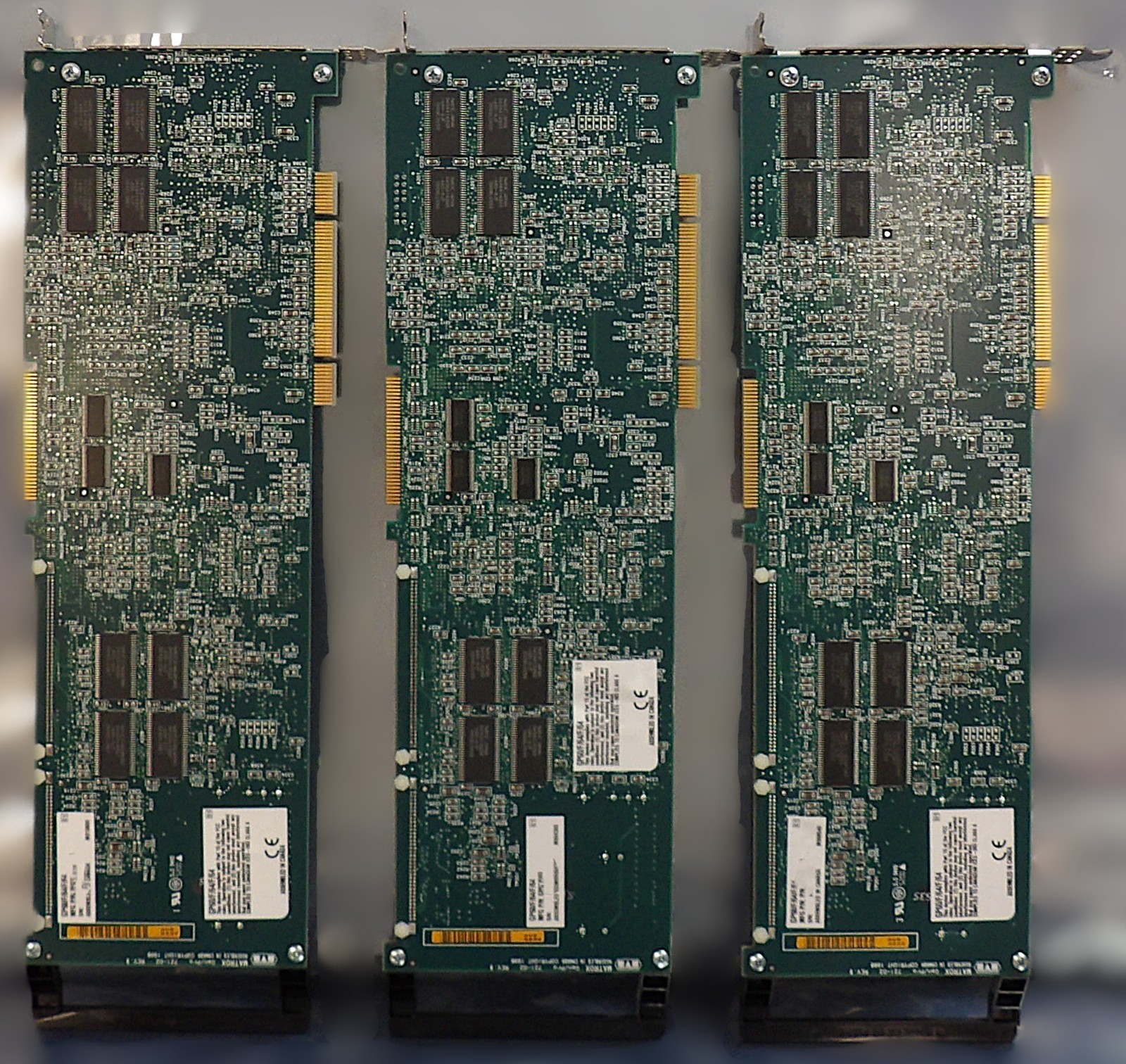 Matrox 721-02 Gen/Pro PCB Card GP60/F/64/F/64 570-06 Reseller Lot of 3 Working