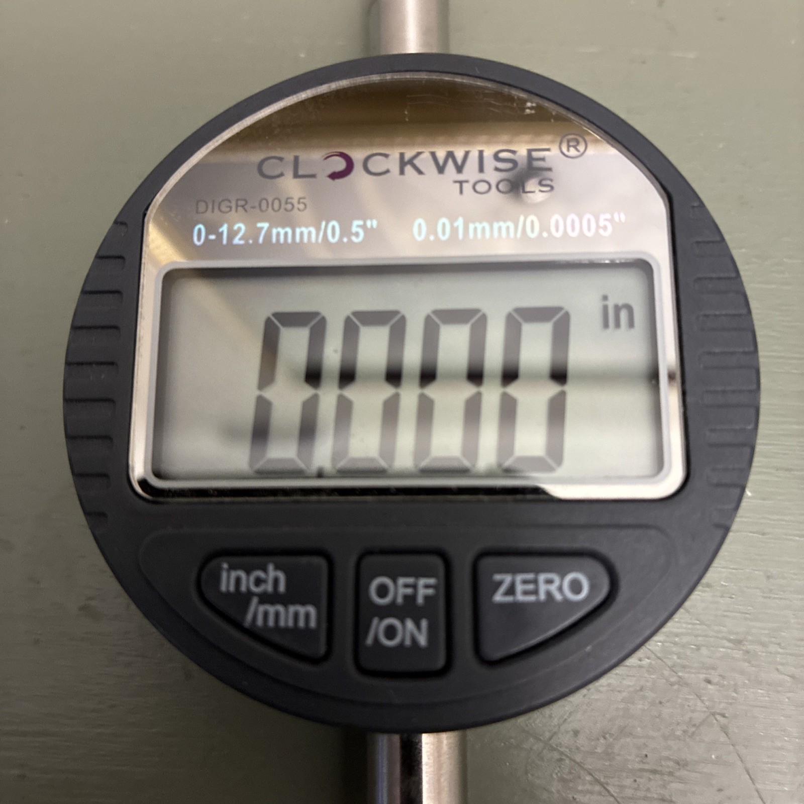 Clockwise Tools DIGR-0055C Digital Indicator 0-0.5″/12.7mm