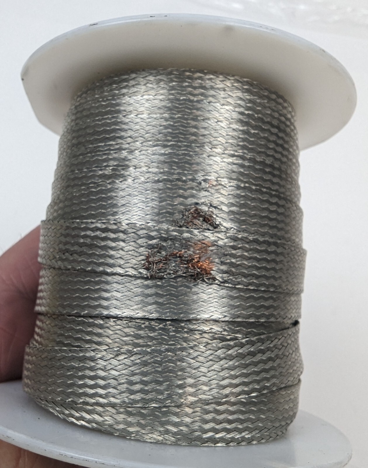 100′ Alpha 1232 SV005 Ground Braid Equivalent 12AWG Tinned Copper .375″ Wide NEW