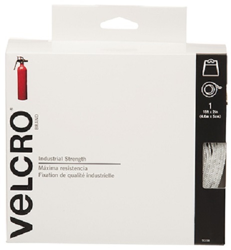 (12) Velcro 90198 2″ x 15 ft Roll Industrial Strength White Velcro w Sticky Back