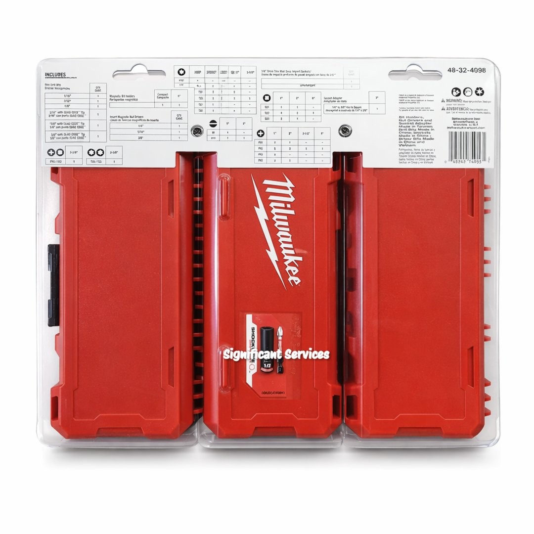 Milwaukee 48-32-4098 Shockwave 75 Pc Drill Drive Bit Set 1/4″ Hex Shank PACKOUT