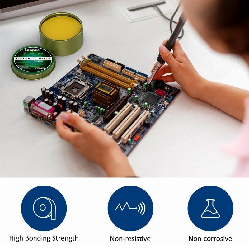 10g Lead-Free Solder Paste Rosin Flux Welding Repair Soldering Iron Paste Tin