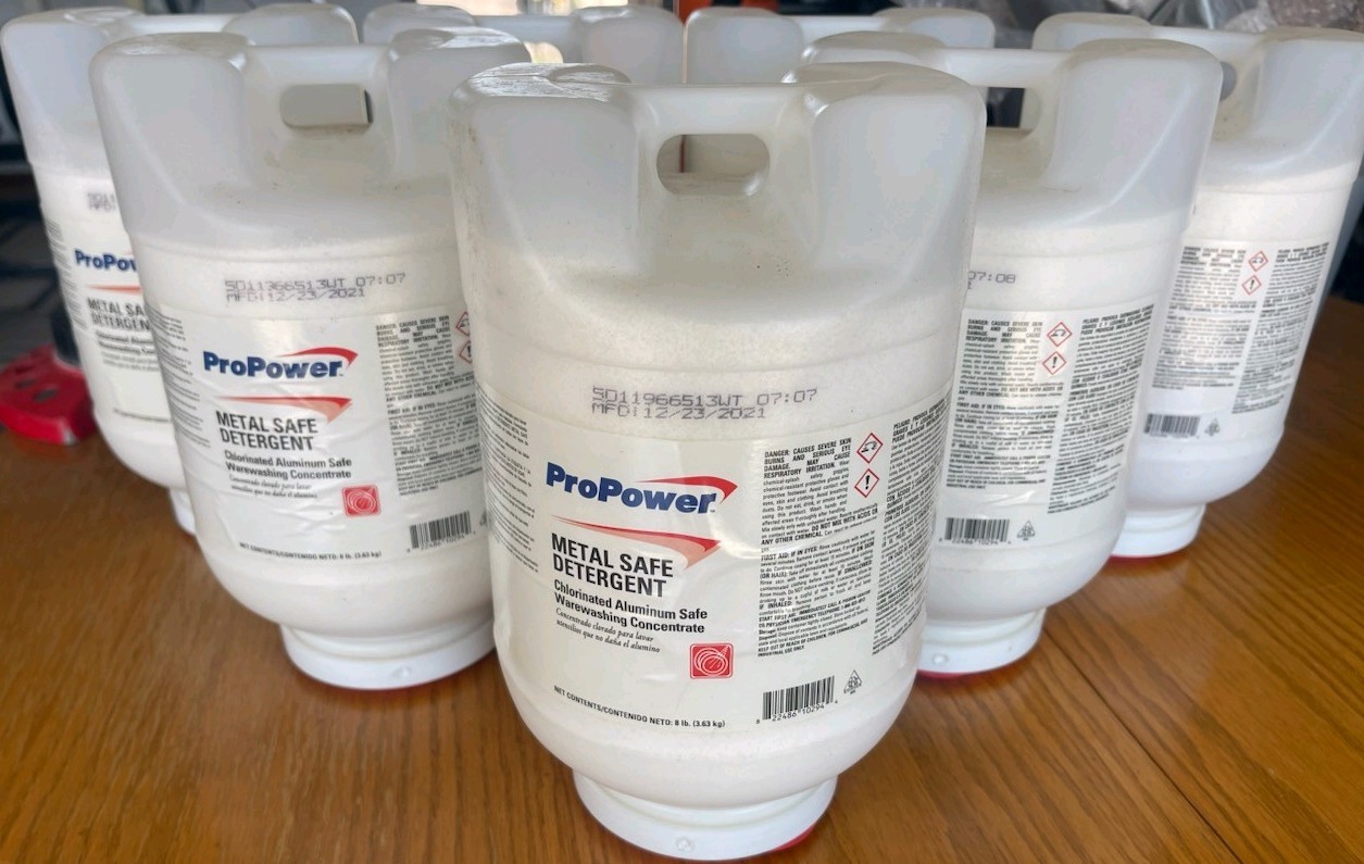 ProPower Metal Safe Detergent Kosher Commercial 8 lbs 7 count.