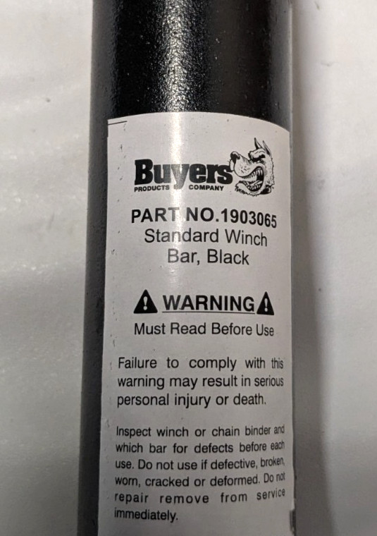 Buyer’s Products Trucker’s Winch bar 40″ OAL 1093065