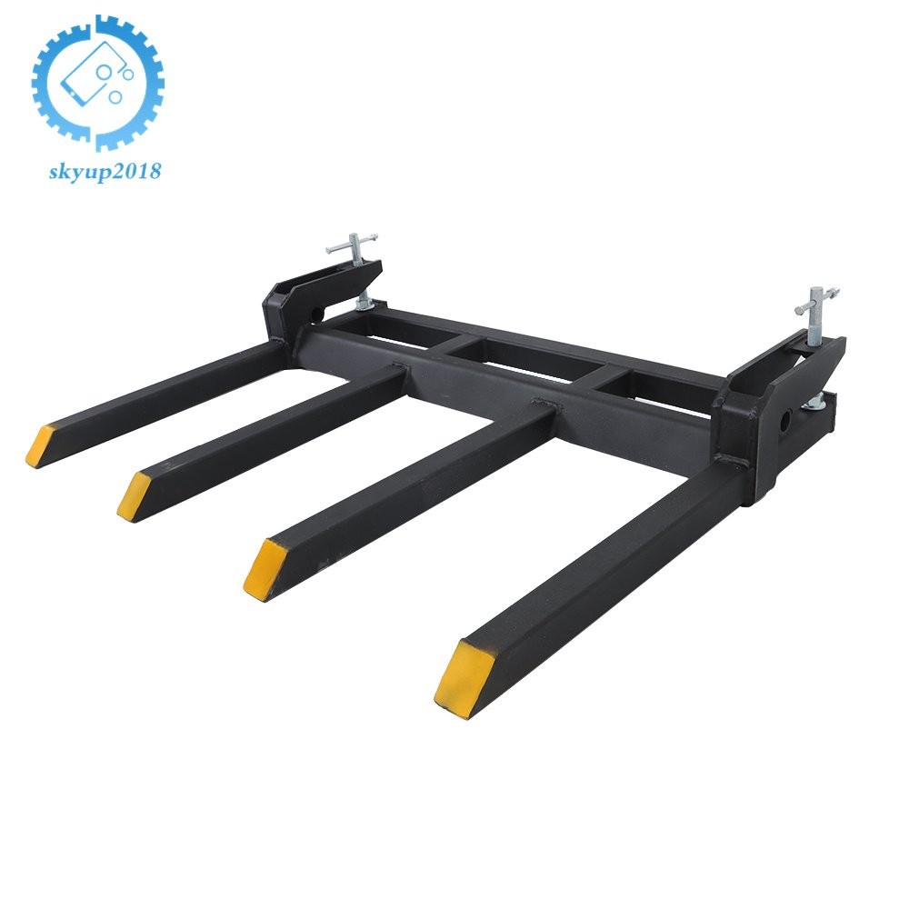 42″ Clamp On Heavy Debris Fork 2500 Lbs Universal For Tractor Skid Steer Buckets