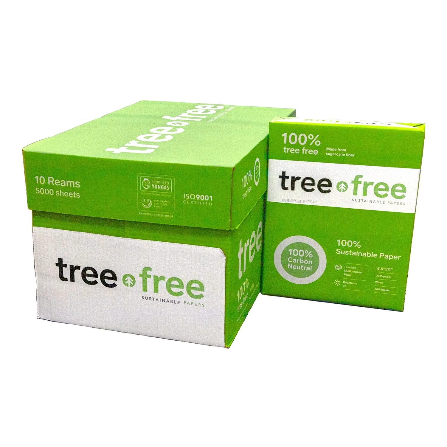 Tree Free Sustainable Papers Tree Copy Paper 8.5 X 11 92 Bright 20 Lb. Made