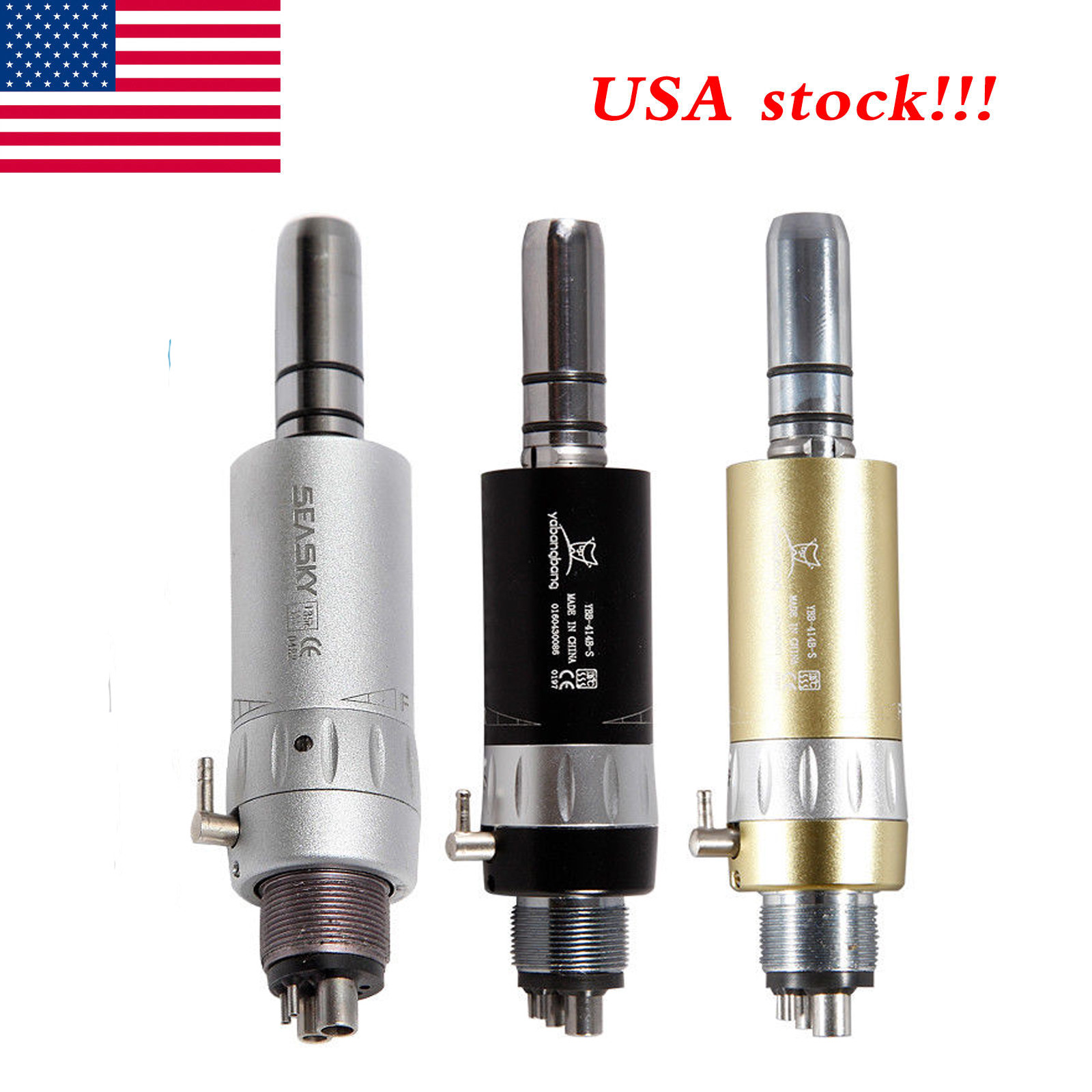 NSK Style Dental Low Slow Speed Air Motor Handpiece 4 Hole E-type Connector YK-X