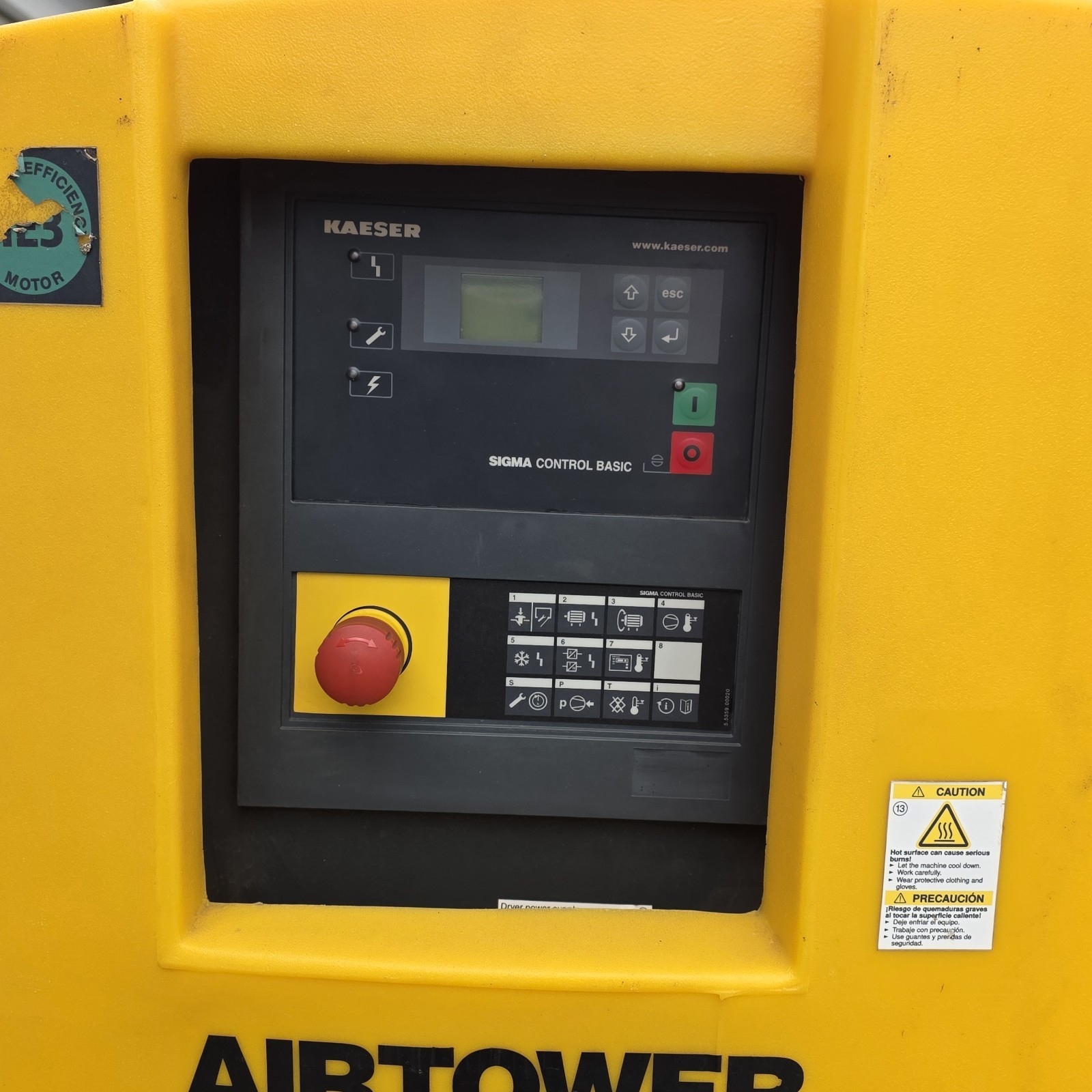 Kaeser Airtower 5C 5HP Rotary Screw Air Compressor 21 CFM 125 PSI 460V