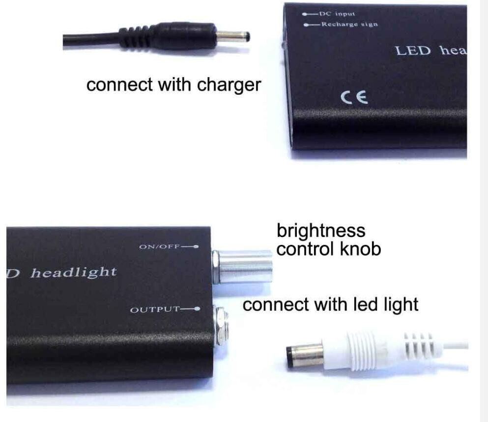 Rechargeable Battery 1800Mah with Belt Clip For Dental LED Head Light Black USA