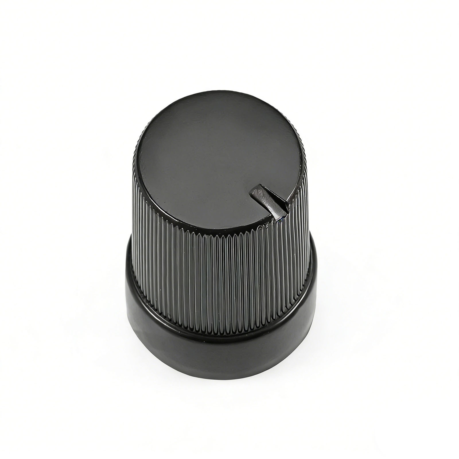 20x 10x14mm Plastic 6mm Potentiometer Knob Spline Shaft Volume Black