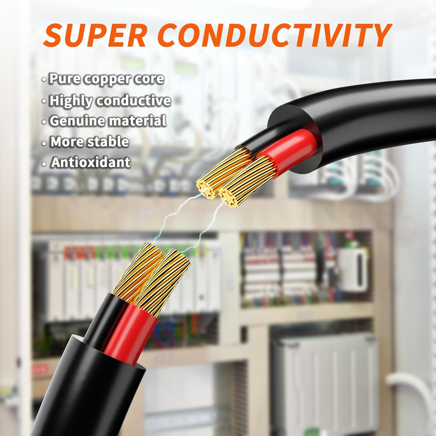 50FT 16 Gauge Wire 2 Conductor Electrical Wire,16 AWG Pure Copper PVC Cable,2…