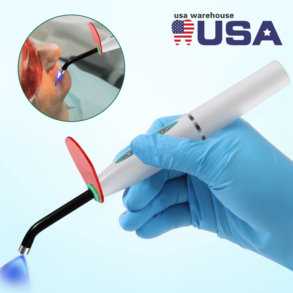 SANDENT Dental Implant 20:1 Reduction Contra Angle Push Button Handpiece F/ NSK