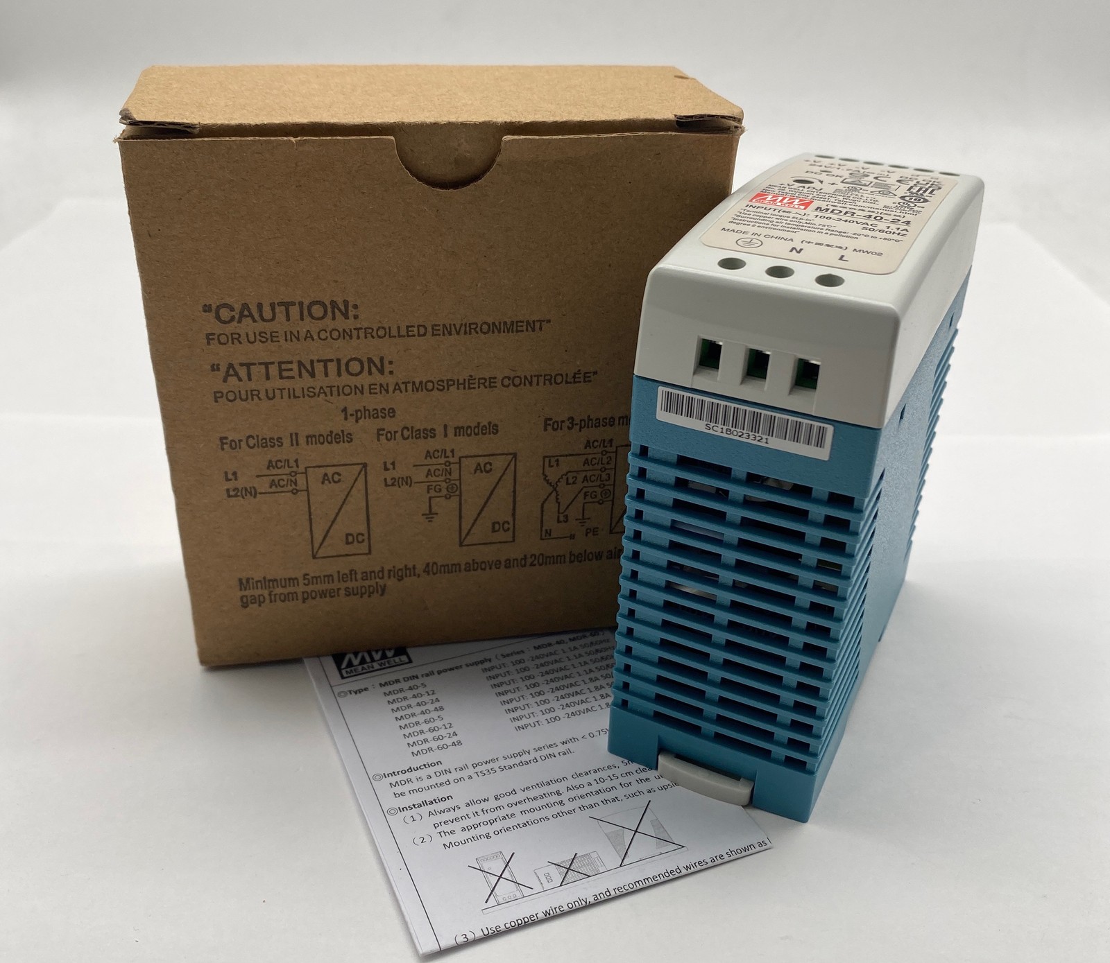 Mean Well MDR-40-24 AC to DC Power Supply