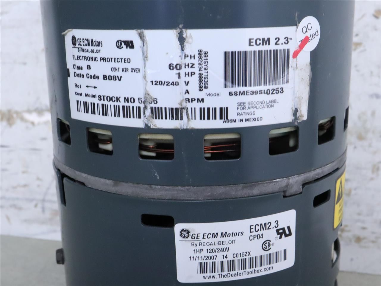 GE ECM 2.3 5SME39SL0253 1HP 120/240V Furnace Blower Motor 18M8101 CCWLE 5466