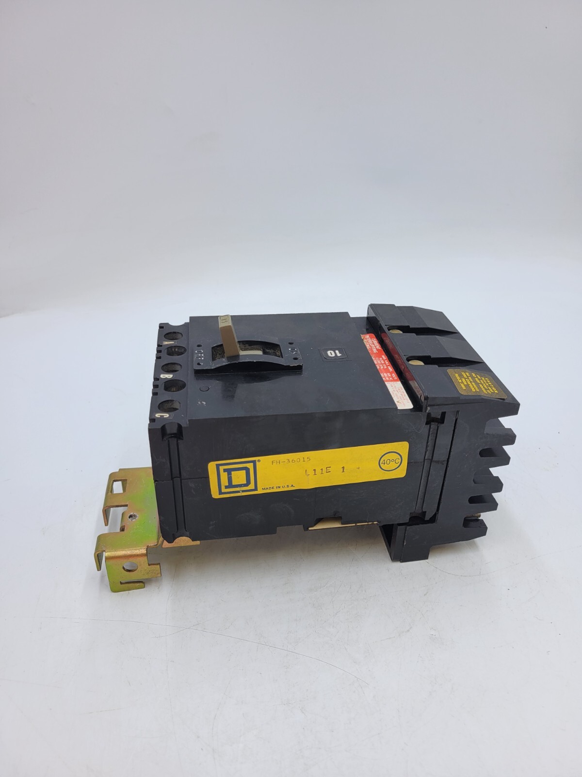 Square D FH-36015 I-Line Circuit Breaker 15A 600V 3P 3PH Type FH 15 Amp 3 Pole