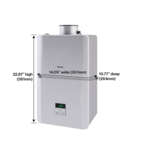 Rinnai RE160IN 160 MBH Indoor Non-Condensing Natural Gas Tankless Water Heater