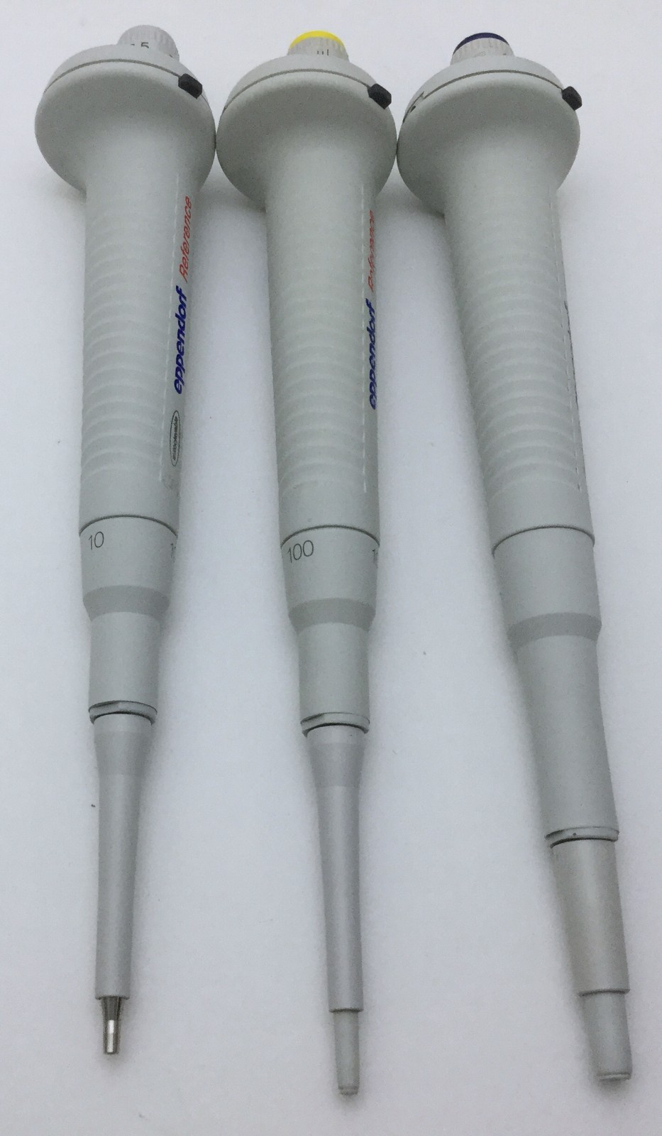 Eppendorf Reference Pipette Set | 10uL, 100uL, and 1000uL | Cleaned Calibrated