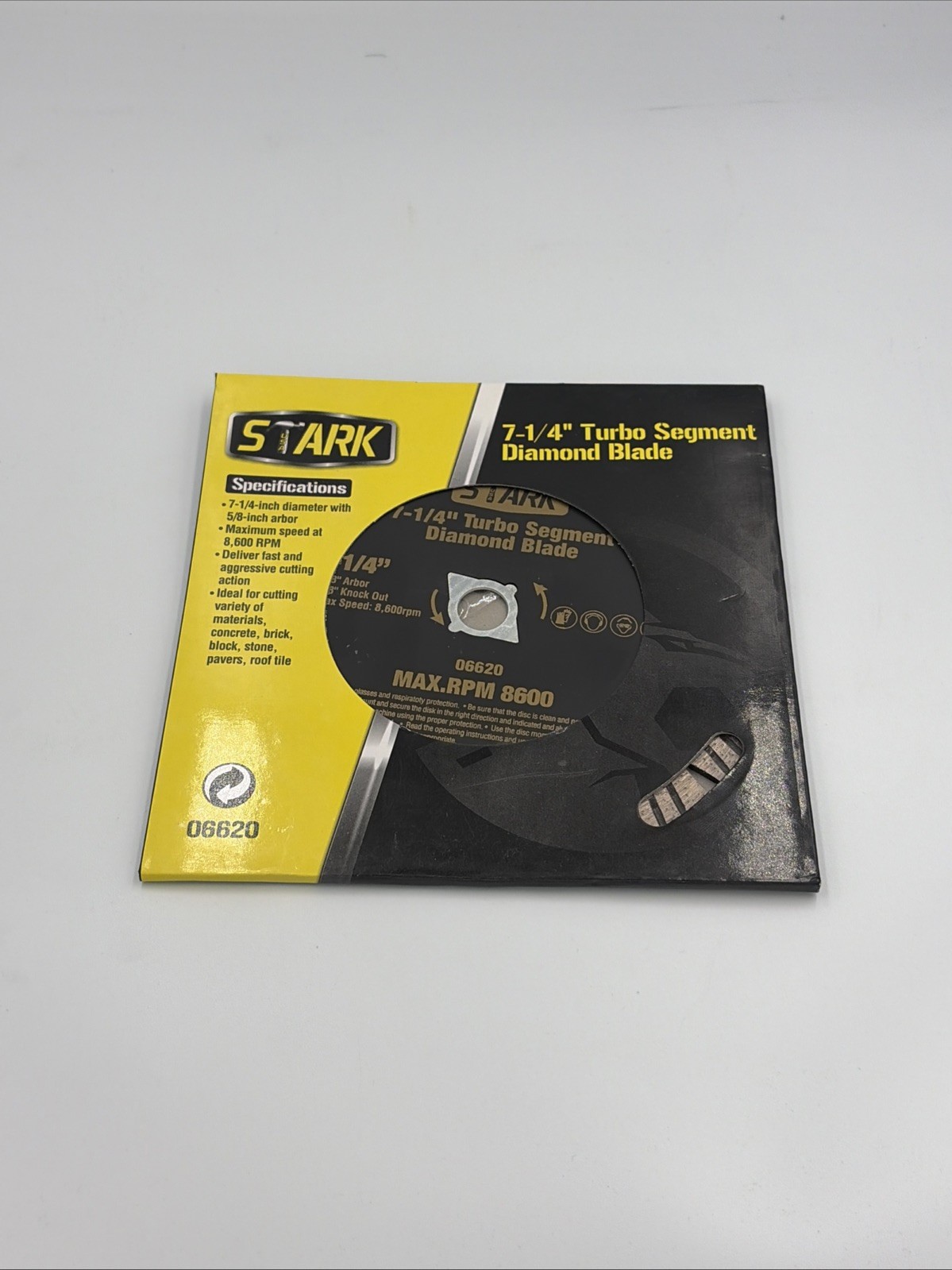 STARK TOOLS USA 06620, 7-1/4″ TURBO SEGMENT DIAMOND CIRCULAR BLADE
