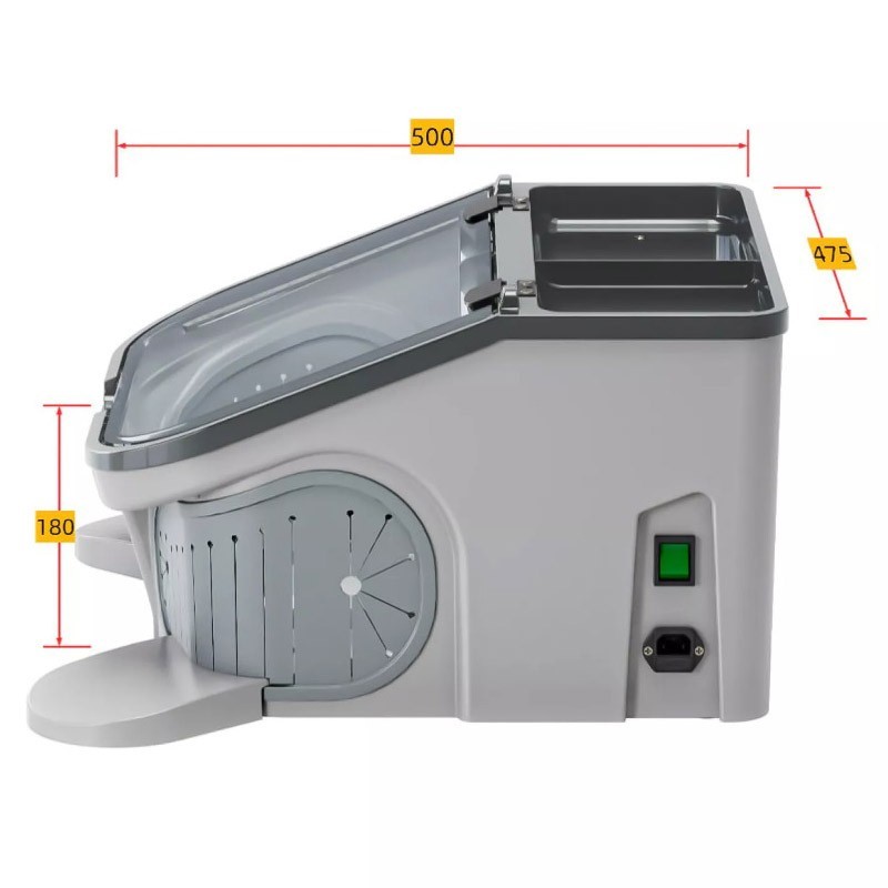 Dental Polishing Grinding Box Built-in Dental Dust Vacuum Collector