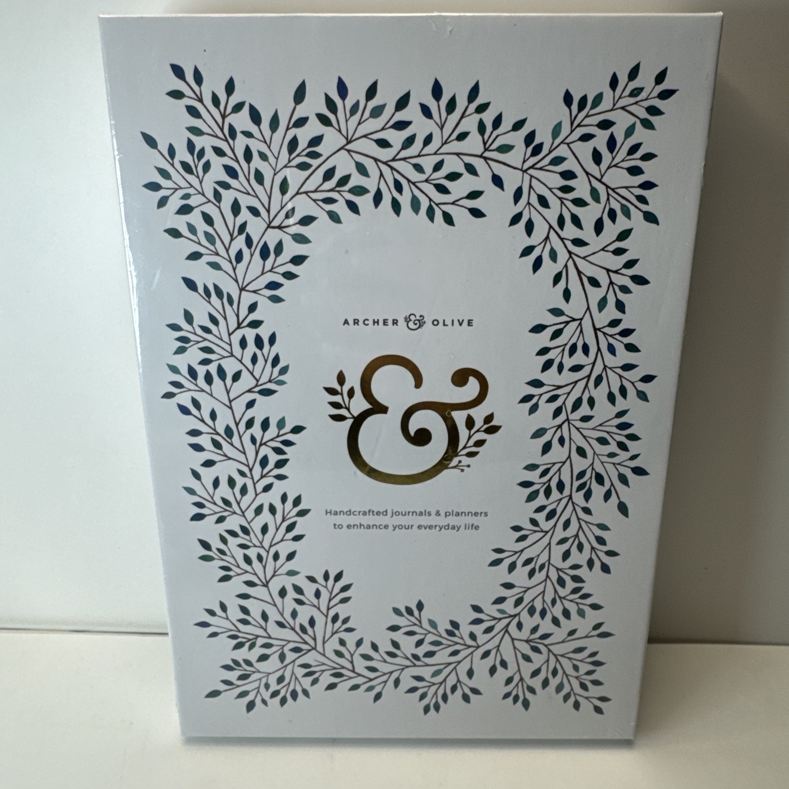 Archer & Olive Dot Grid Notebook 160 Ultra Thick Pages Kraft Paper Floral Design