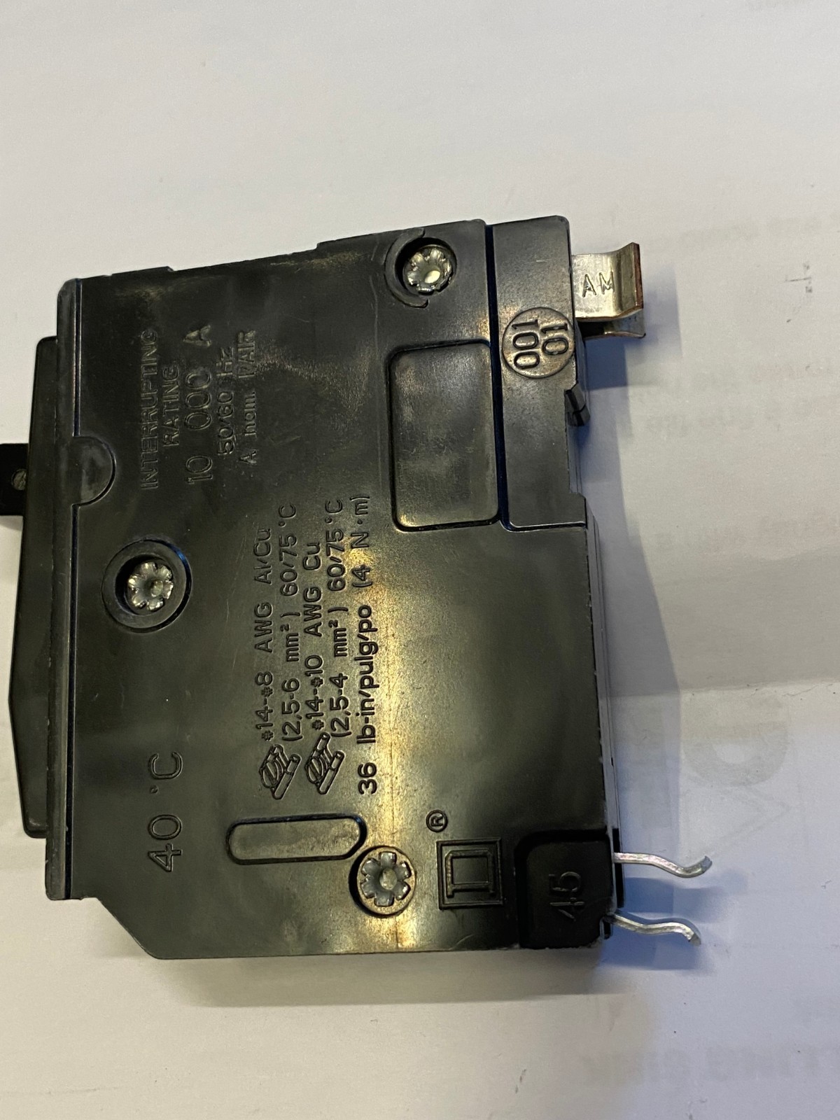 Square D QO115 15A 1-Pole Circuit Breaker Plug-In UL Listed 15 amp
